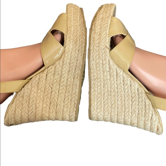 JIMMY CHOO PHOENIX WEDGE ESPADRILLES beige size 38.5 - Picture 7 of 15